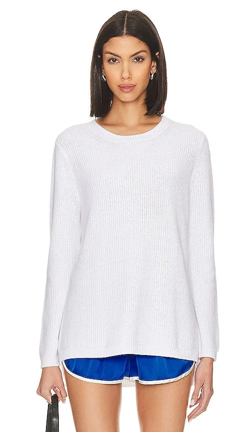 525 Emma Crewneck Sweater in White