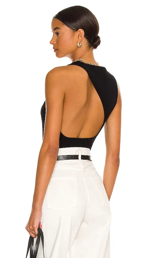 525 Open Back Tank in Black