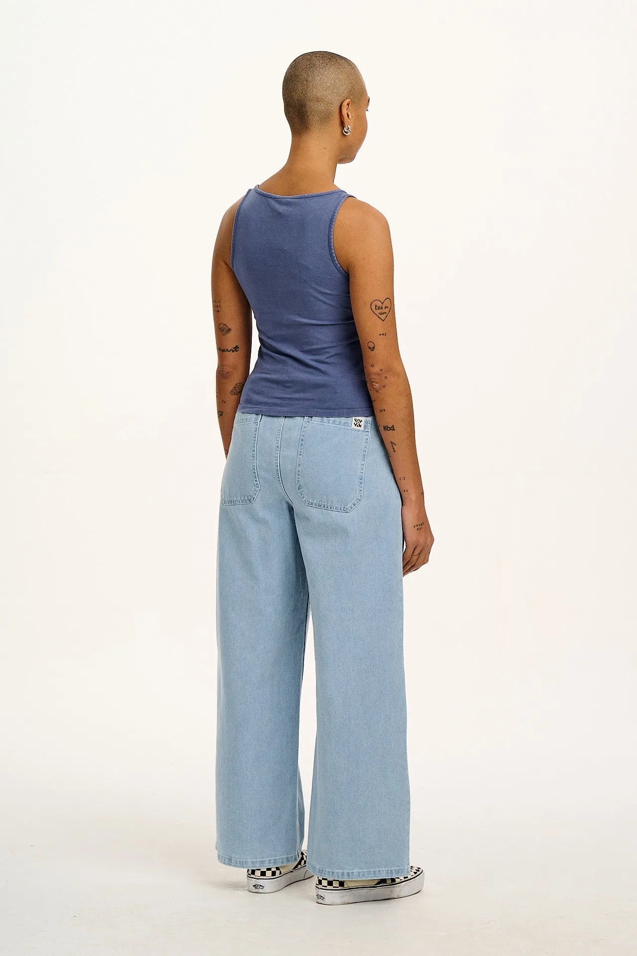 Jett - Vest Top in Vintage Indigo