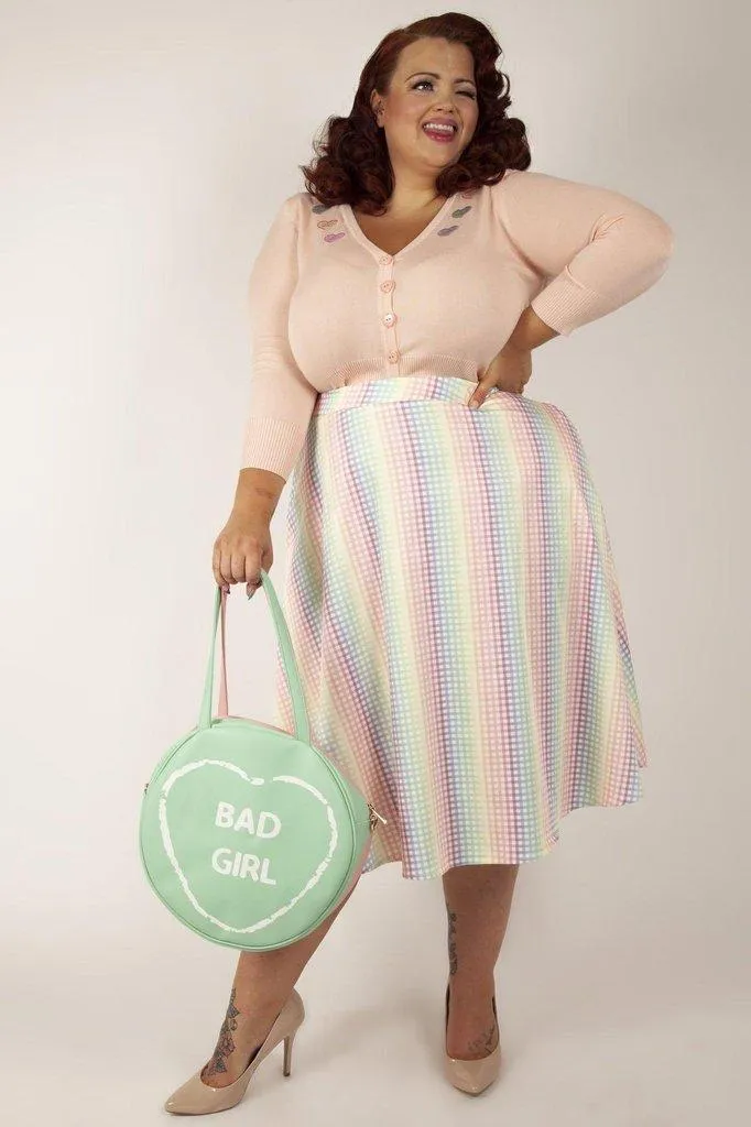 Kim Love Heart Print Cardigan
