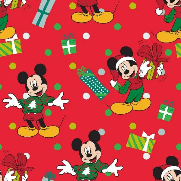 Mickey for Me Christmas Fabric to sew