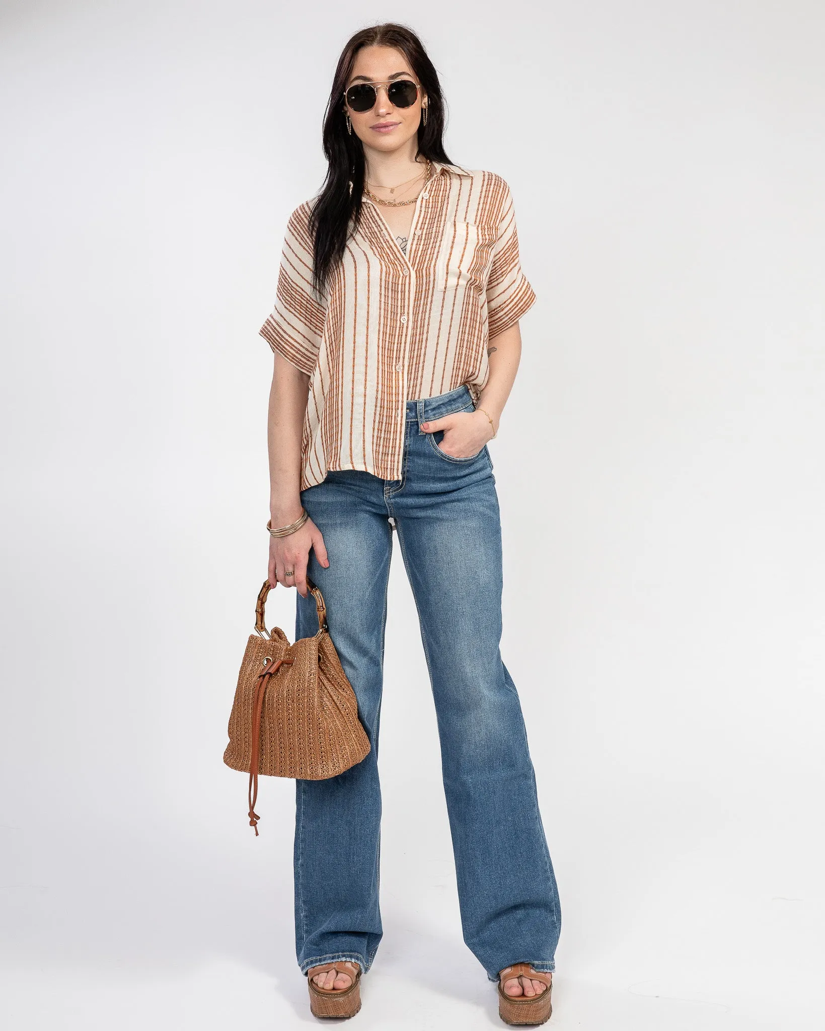 Pina Colada Button-Up