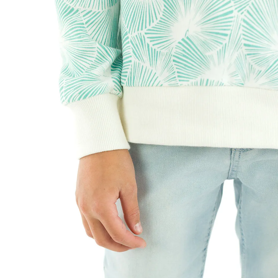 Sea Salt White Ribbed Knit Fabric by See You At Six, Oeko-Tex Certified