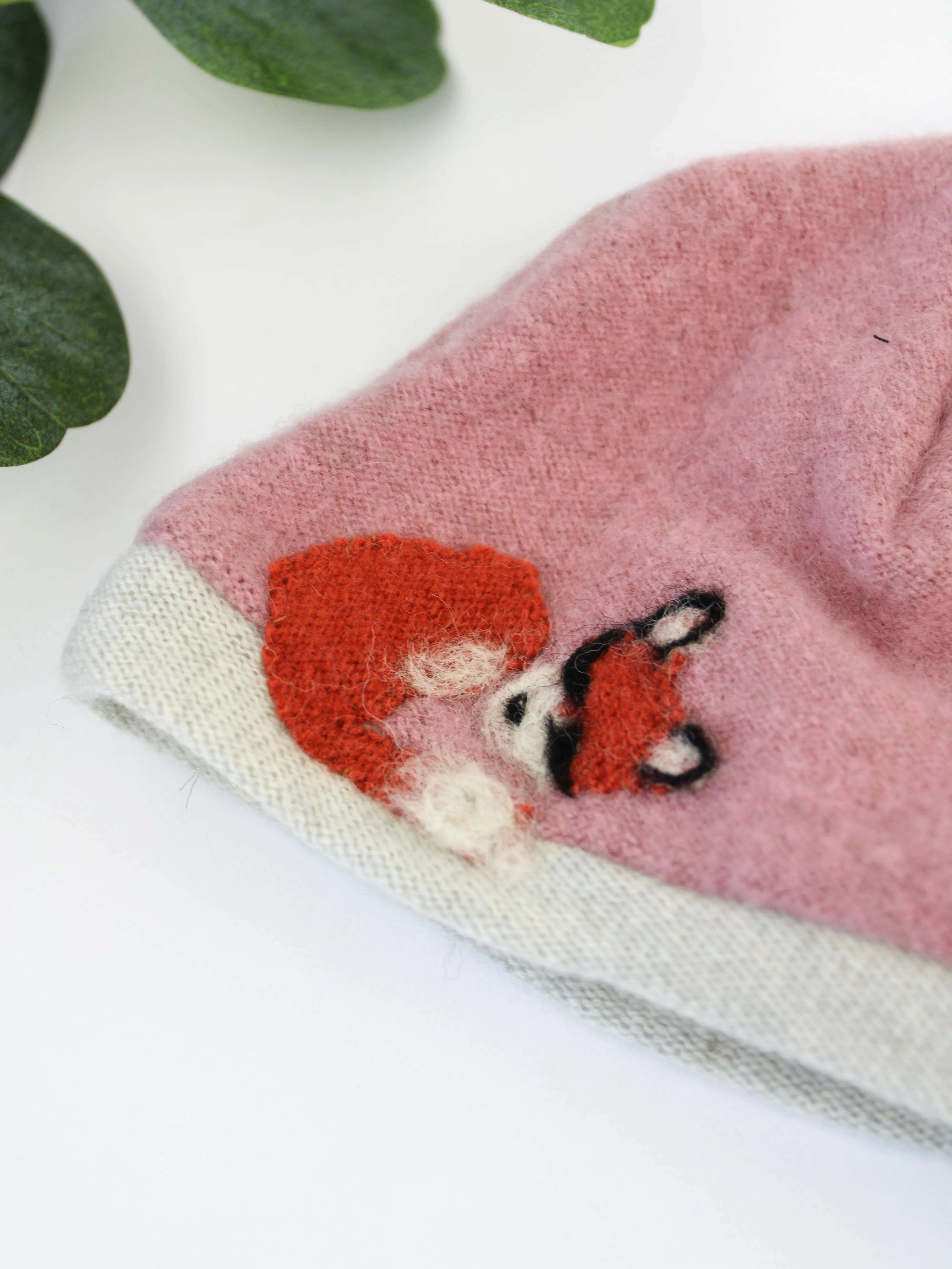 Sleeping Fox Cashmere Hat - Newborn