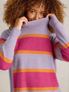 WHITE STUFF - HOLLY STRIPE CASHMERE