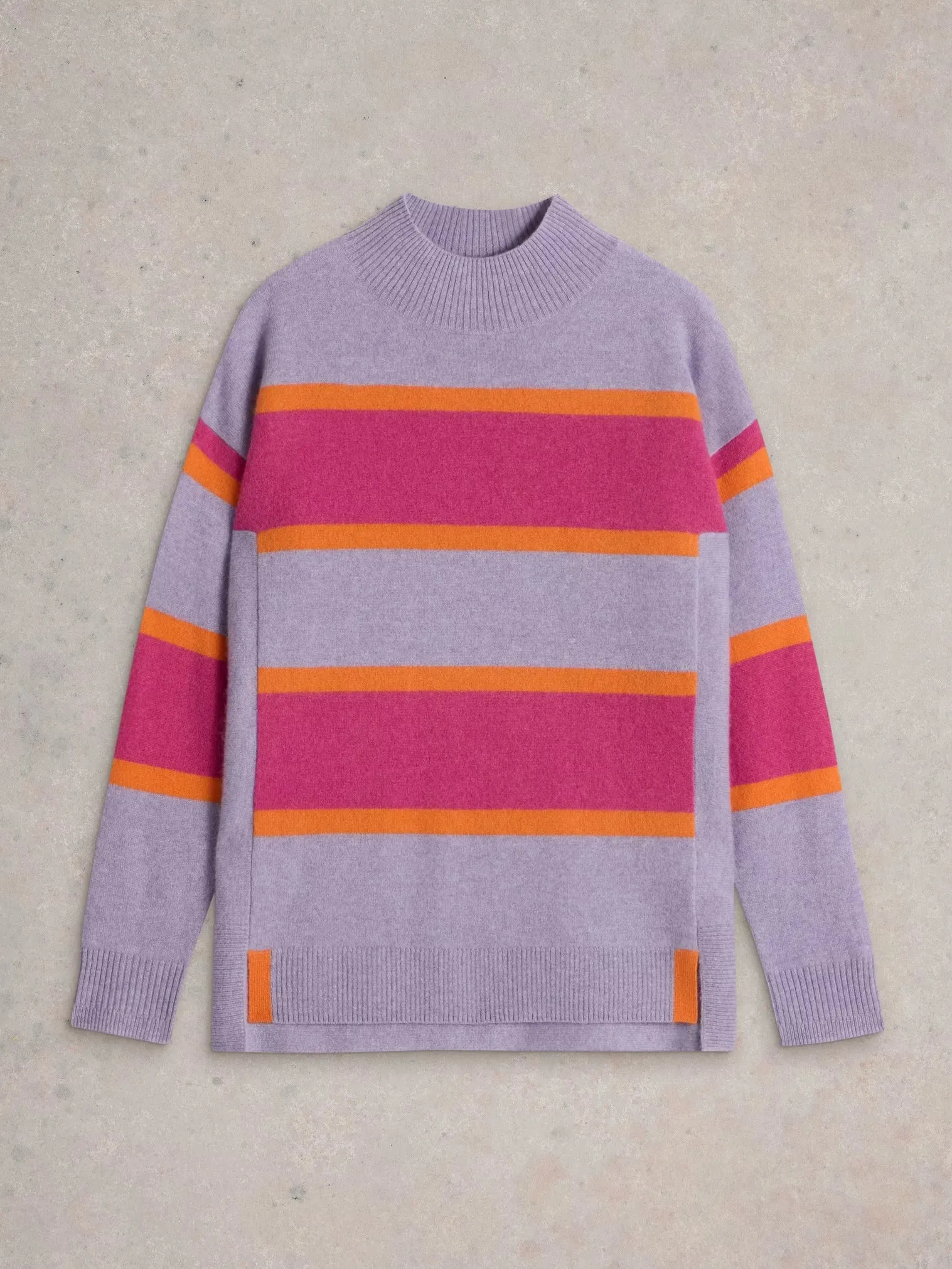 WHITE STUFF - HOLLY STRIPE CASHMERE